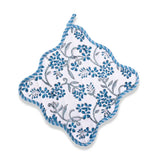 Blue Floral Pot Holder