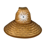 GLAMPWEAR - Raffia White Flower Hat
