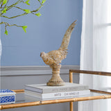 Vintage White Pheasant Sculpture