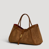 Mayfair Bag - Coffee Brown Suede