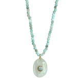 Moonstone + Larimar Necklace