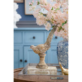 Vintage White Pheasant Sculpture
