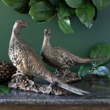 Pair of Bronze Pheasants