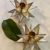 Faceted Star Candlesticks