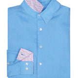Men's Linen Shirt - French Blue