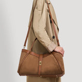 Mayfair Bag - Coffee Brown Suede