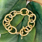 Matte Gold Link Bracelet