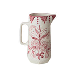 Pink Stoneware Pitcher